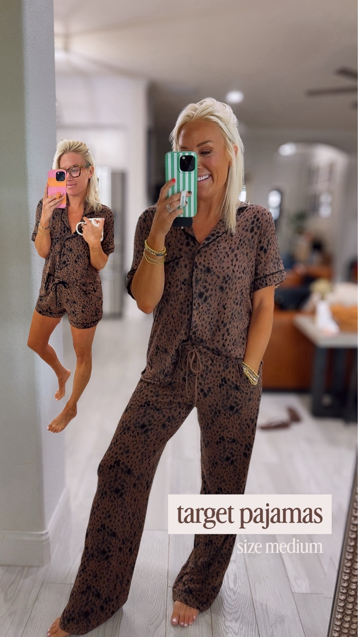 The cutest new leopard pajamas at target and sooooooo soft! Size medium