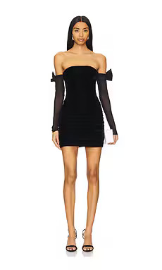 MAJORELLE Julia Mini Dress in Black from Revolve.com | Revolve Clothing (Global)