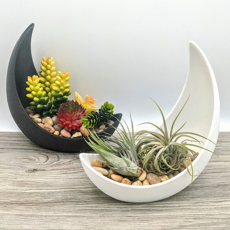 Cresent Moon Planter Shadow Pot Celestial Lunar | Etsy | Etsy (US)