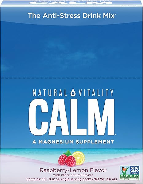 Natural Vitality Natural Calm Anti Stress Drink 30 count Raspberry Lemon flavor | Amazon (US)