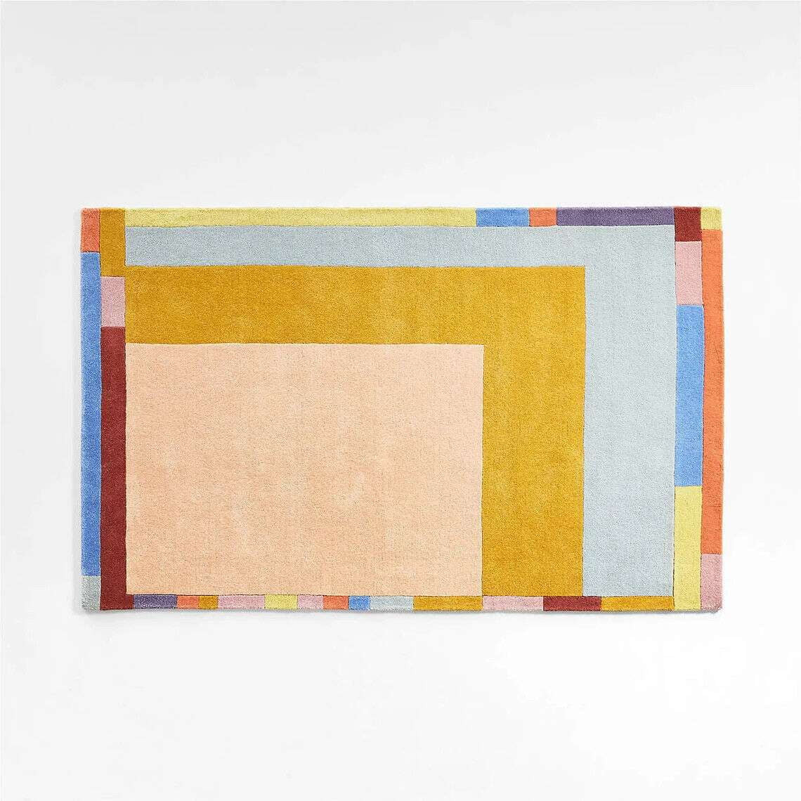 ALEF HOME Geometric Multicolor Tufted Area Rug, 8' x 10', Quick Dry | Walmart (US)
