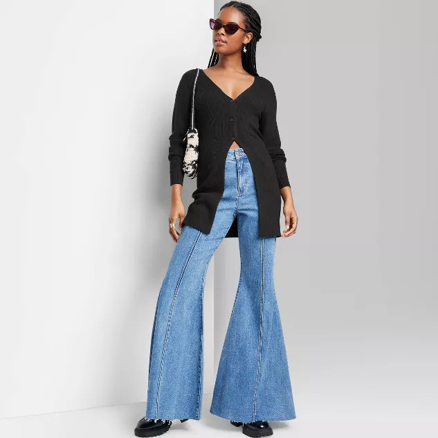 Women's Longline Button-Down Cardigan - Wild Fable™ | Target