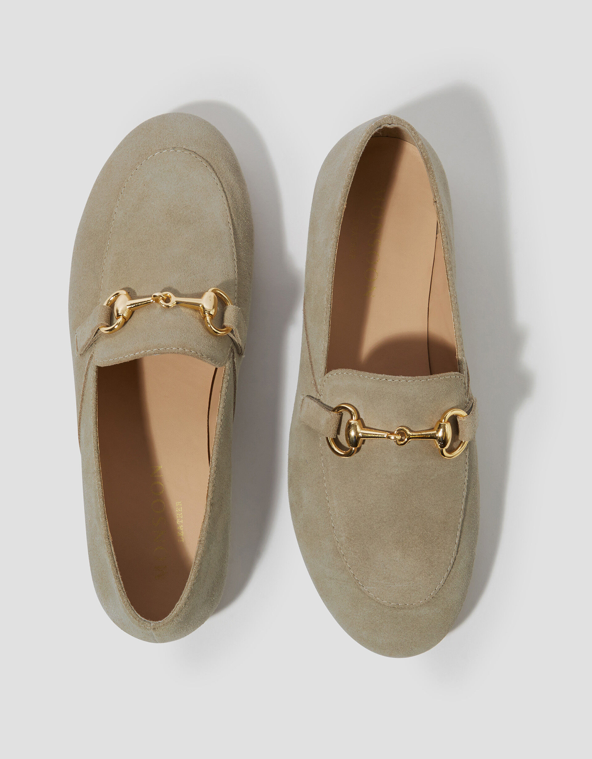 Britt Suede Loafers Natural | Monsoon (UK)