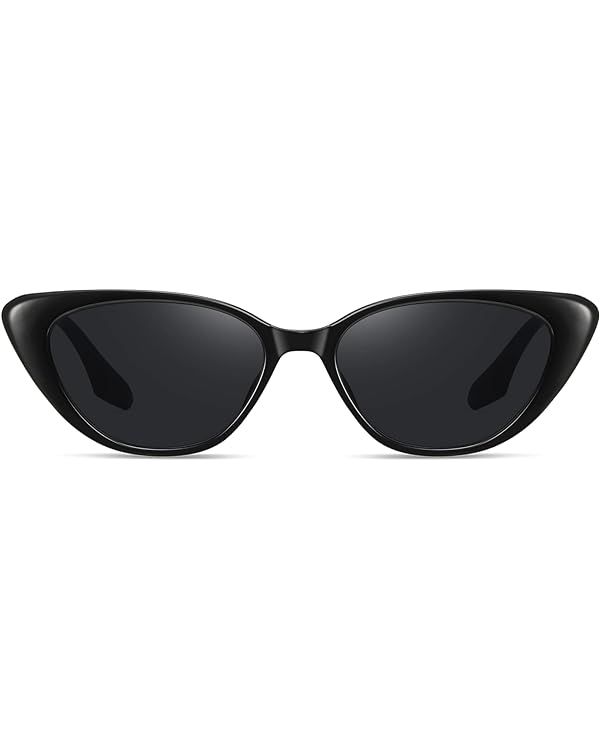Fozono Retro Vintage Narrow Cat Eye Sunglasses for Women Men 90s Small Chic Style Trendy Sunnies ... | Amazon (US)