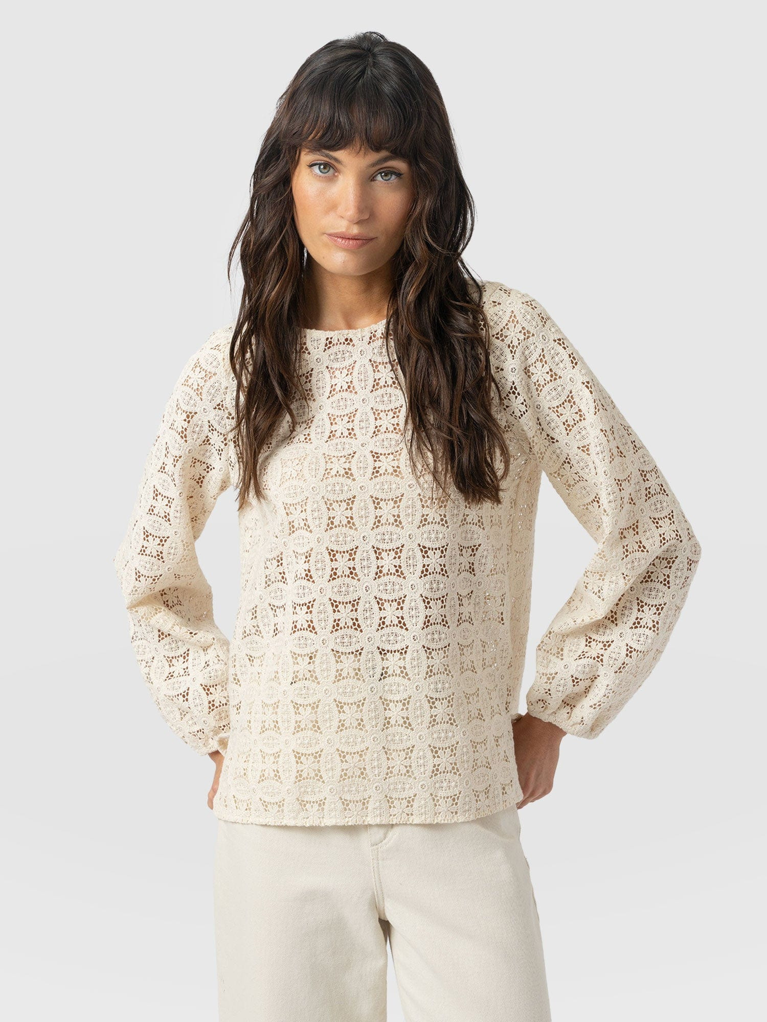 Sadie Blouse - Cream | Saint + Sofia