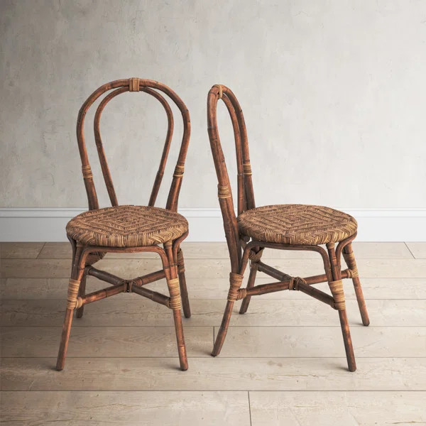 Audrick Side Chair in Antique Brown | Wayfair North America