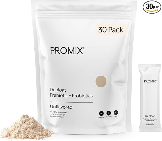 ProMix Nutrition Debloat Prebiotics & Probiotics, Unflavored - 30ct | Amazon (US)