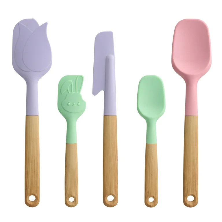Way To Celebrate 5-Piece Baking Tools. Purple, Pink and Green | Walmart (US)