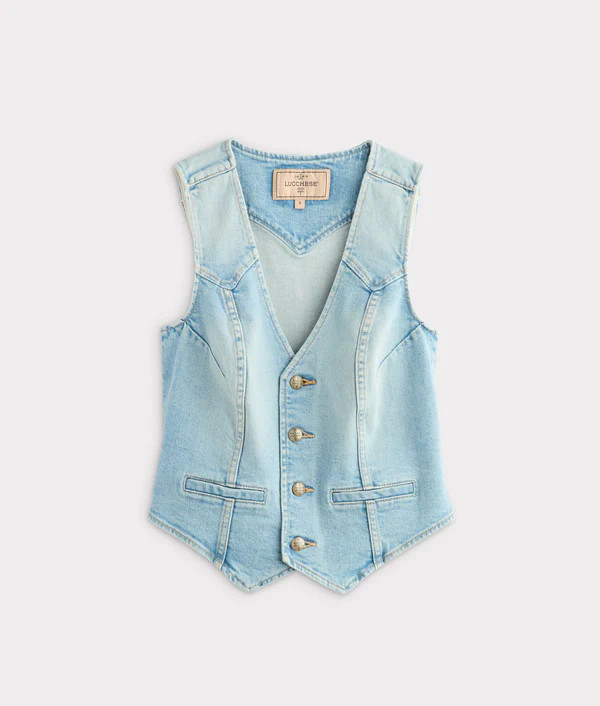 Riley Denim Vest | Lucchese Bootmaker
