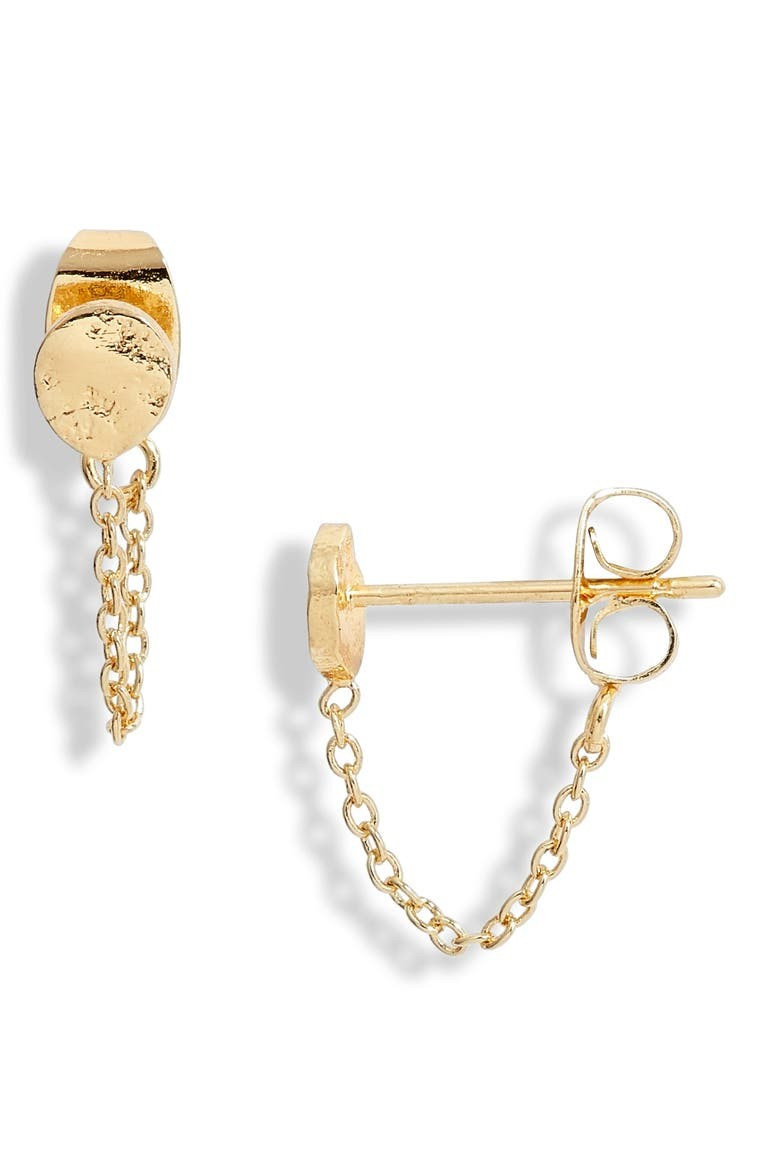 Hadley Chain Huggie Hoop Earrings | Nordstrom
