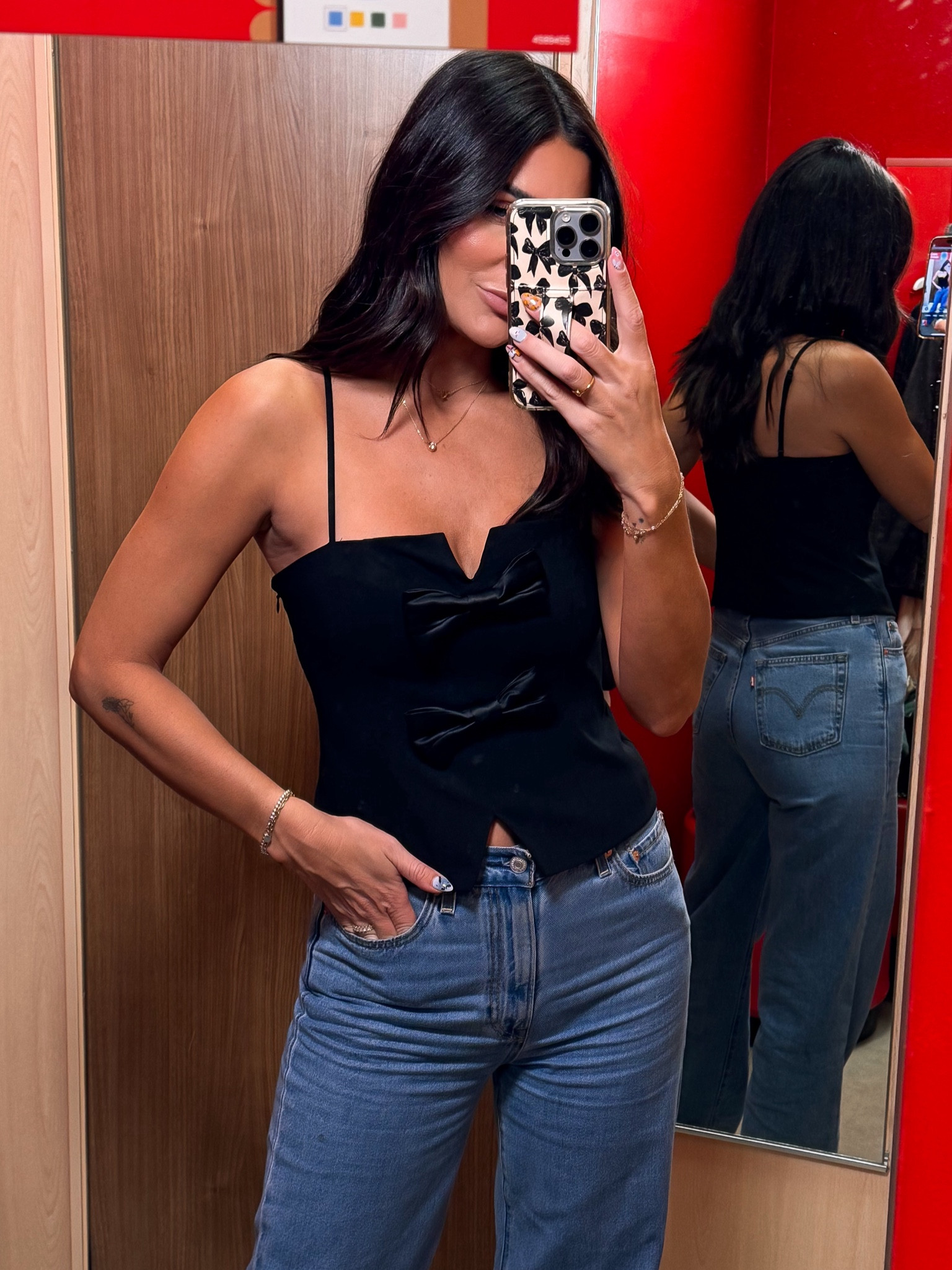 Cutest bow top! In a small 

#LTKFindsUnder100 #LTKHoliday #LTKStyleTip