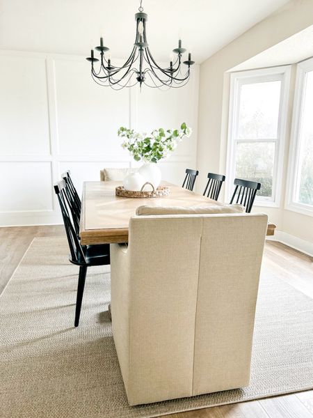 Major sale on this neutral area rug and black dining chairs!!

Our dining table is discontinued but they do make it in a medium brown now! Linked that one and another similar table on Amazon! 

Upholstered dining chairs are not exact but extremely similar! 

Dining room, extendable dining table, black dining chairs, upholstered chairs , area rug, neutral area rug 

#LTKsalealert #LTKhome #LTKfindsunder100