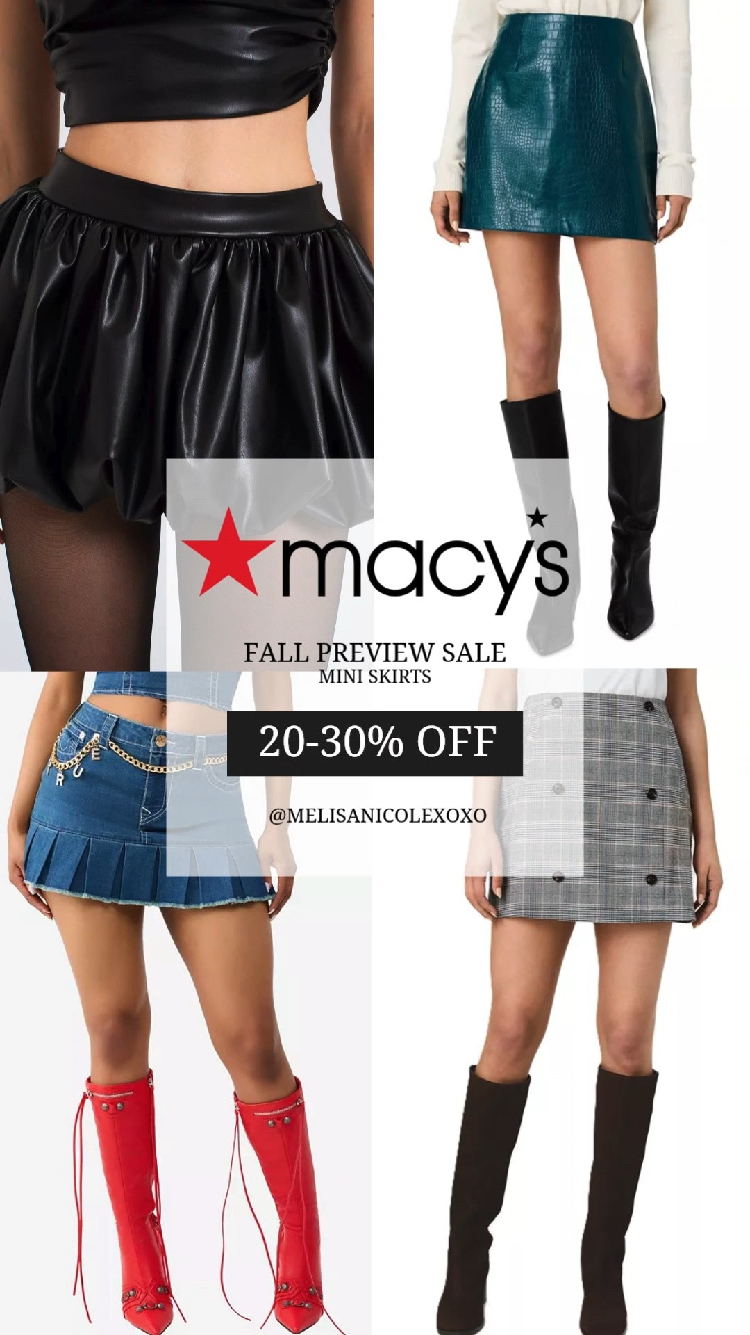 @macys Fall Preview Sale 🍂 There’s just something about a mini skirt that instantly makes me feel sexy and feminine! Pair one with tights, boots, and a cute top for the perfect date night outfit. I found some gorgeous ones on sale, so I did the shopping for you! 🤎 Shop my picks.

#miniskirts #fallfashion #datenightoutfits #falloutfits

#LTKSeasonal #LTKSaleAlert #LTKootd