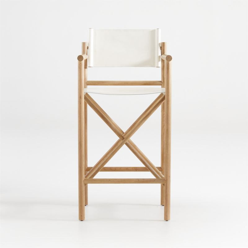Mast Leather Director's Bar Stool by Leanne Ford | Crate & Barrel | Crate & Barrel