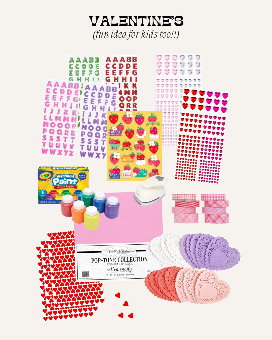 Scrapbooking supplies + Valentine’s Day cards making crafts! 



#LTKkids #LTKfamily