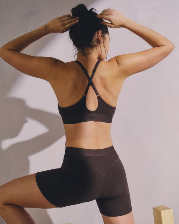 YPB Restore Rib Triangle Bra | Abercrombie & Fitch (US)