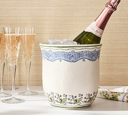Botanical Bunny Stoneware Champagne Bucket | Pottery Barn (US)