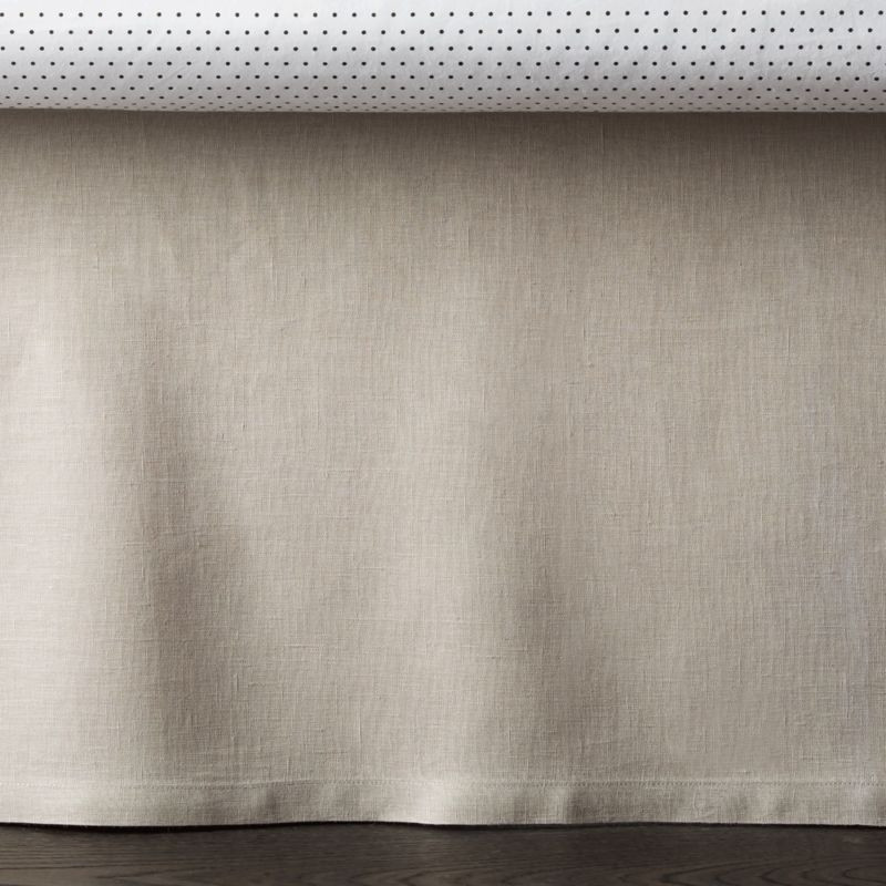 Linen Grey Crib Skirt + Reviews | Crate and Barrel | Crate & Barrel