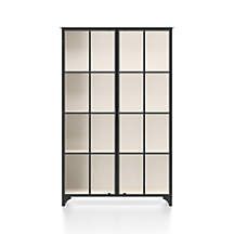 Kedzie Black-and-White Cabinet + Reviews | Crate and Barrel | Crate & Barrel