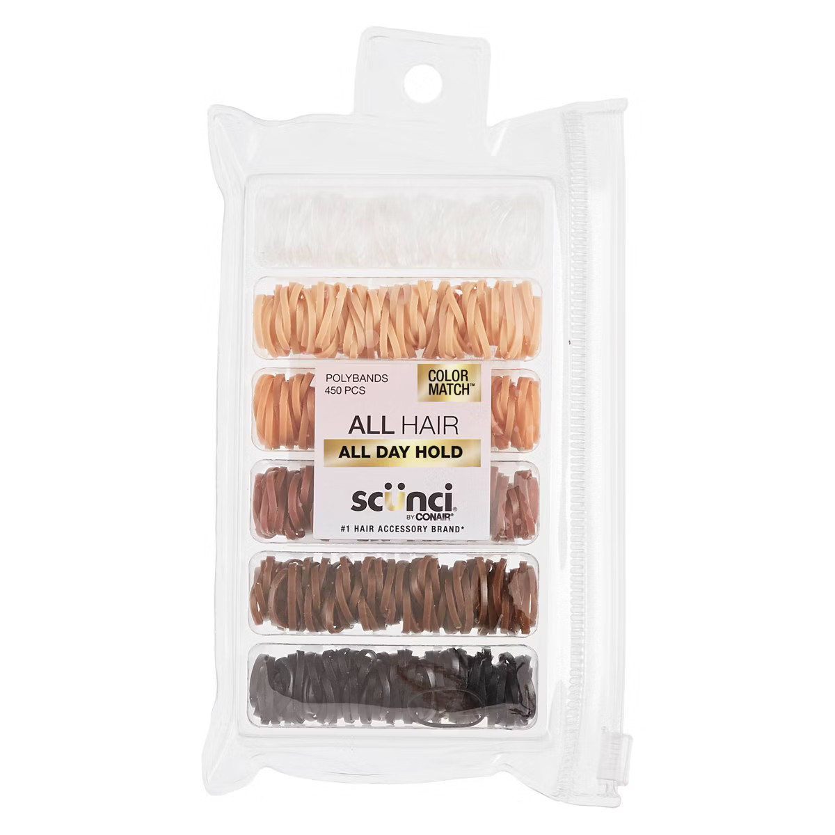 scünci Polybands and Reusable Pouch - Neutrals - 450pcs | Target