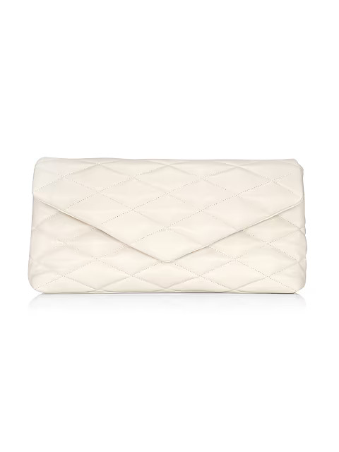 Large Quilted Leather Envelope Clutch | Saks Fifth Avenue