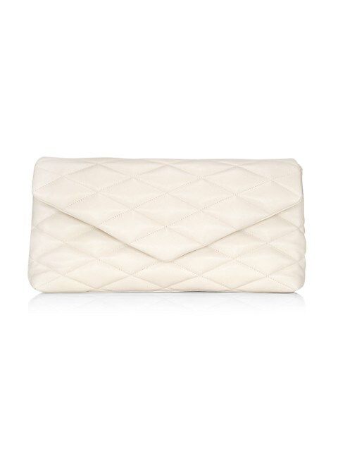 Large Quilted Leather Envelope Clutch | Saks Fifth Avenue
