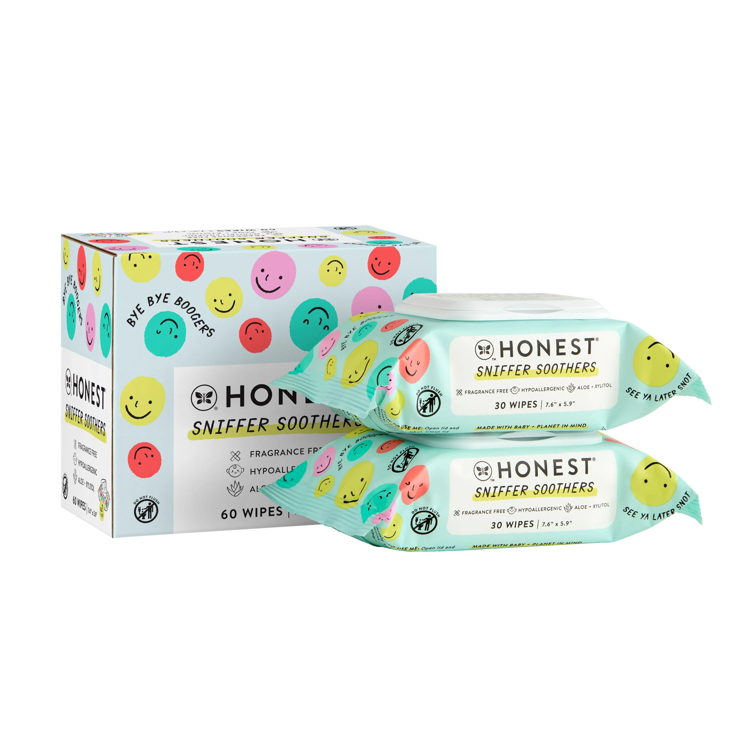 Sniffer Soothers, Gentle Soothing Nose and Face Wipes | Grove