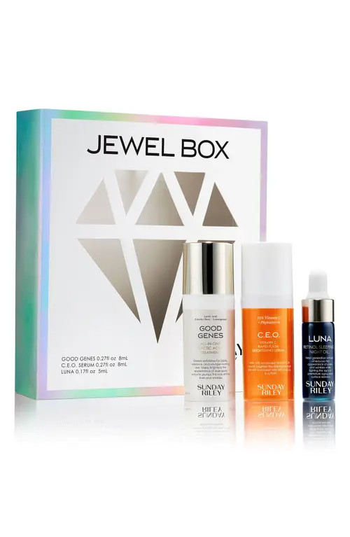 Sunday Riley Jewel Box Travel Size Skin Care Set $64 Value at Nordstrom | Nordstrom