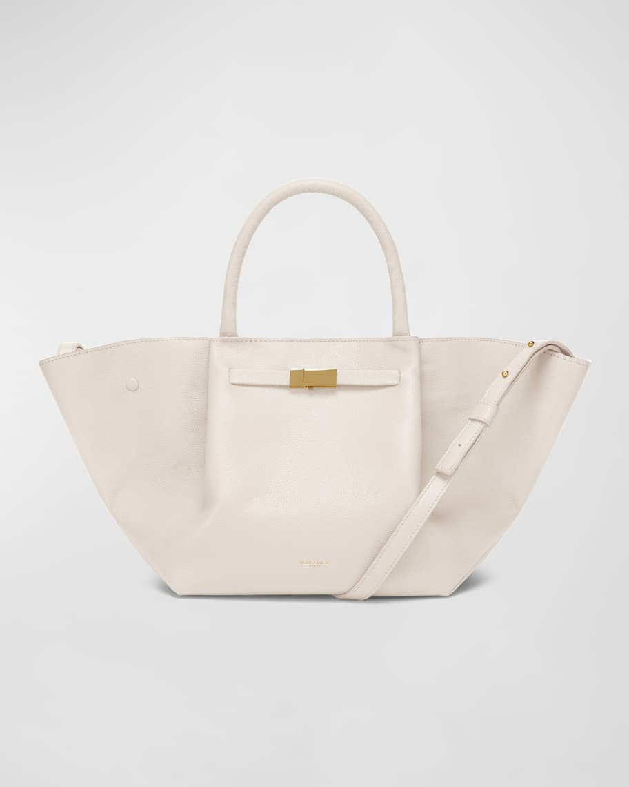 DeMellier Midi New York Buckle Leather Tote Bag | Neiman Marcus