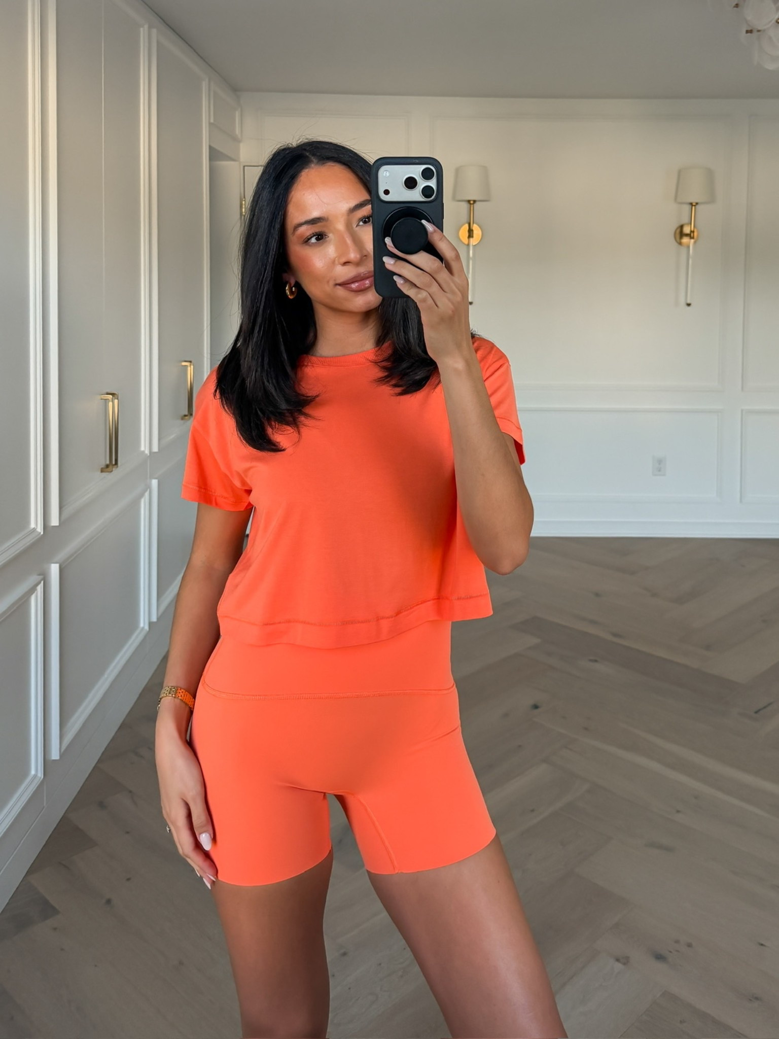 Spanx set 10-30% OFF and under $100 for the set!! 🧡 These shorts are magic & this color is perfect for spring and summer 😍 Wearing size S cropped tee and size S bike shorts 


work from home outfit, activewear, workout outfit, errands outfit, casual outfit, mom outfit, postpartum outfit, loungewear, matching set, summer outfit, Spanx outfit, Spanx sale

#LTKSaleAlert #LTKActive