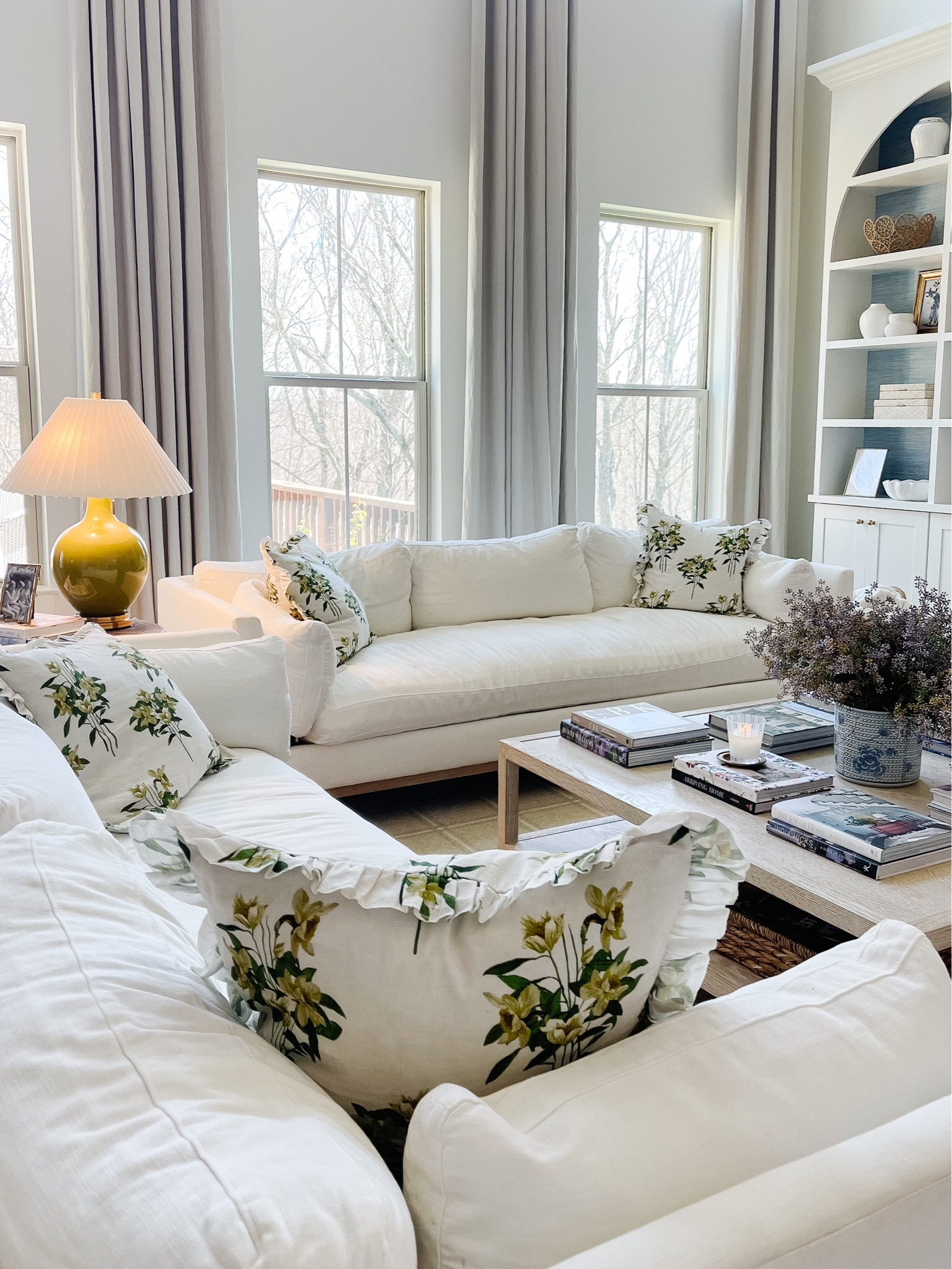 Traditional family room with English cottage accents 

Coffee table is the French contemporary collection by RH, rug and drapery are custom. Questions? DM me on Insta! 

#LTKstyletip #LTKhome