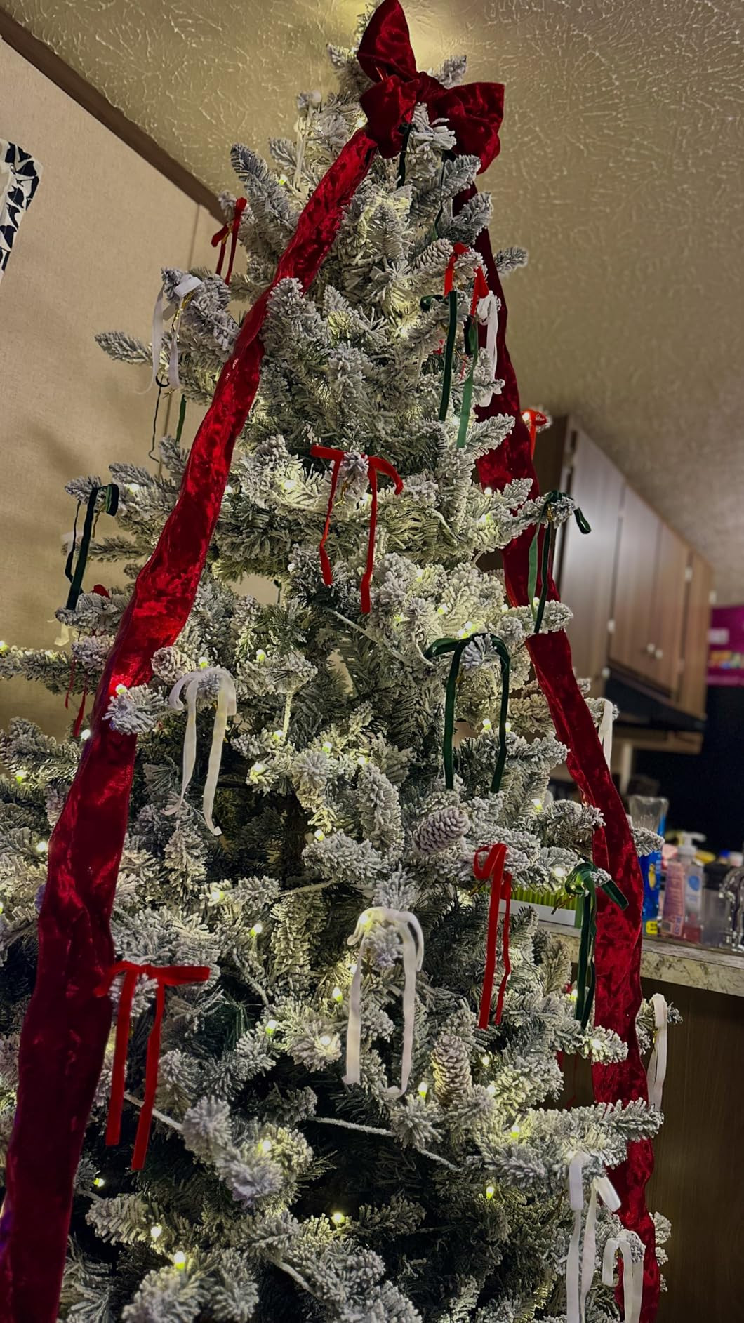 SIMISI RIBBON 24 Pcs Burgundy Velvet Christmas Tree Bows Door Garland Decor Vintage Wreath Bow (3... | Amazon (US)