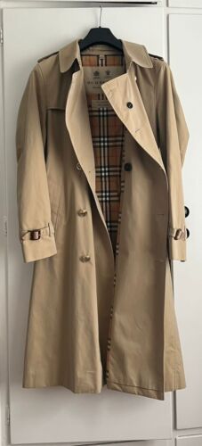 Genuine Burberry “The Chelsea” Long Trench coat in Honey shade  | eBay | eBay UK