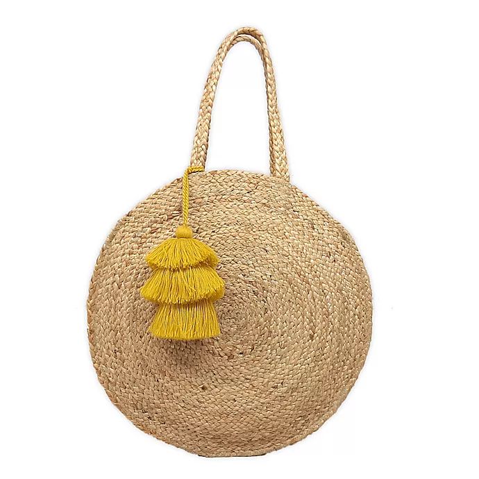 Bee & Willow™ Home Ardsle Hand Braided Jute Tote in Natural | Bed Bath & Beyond