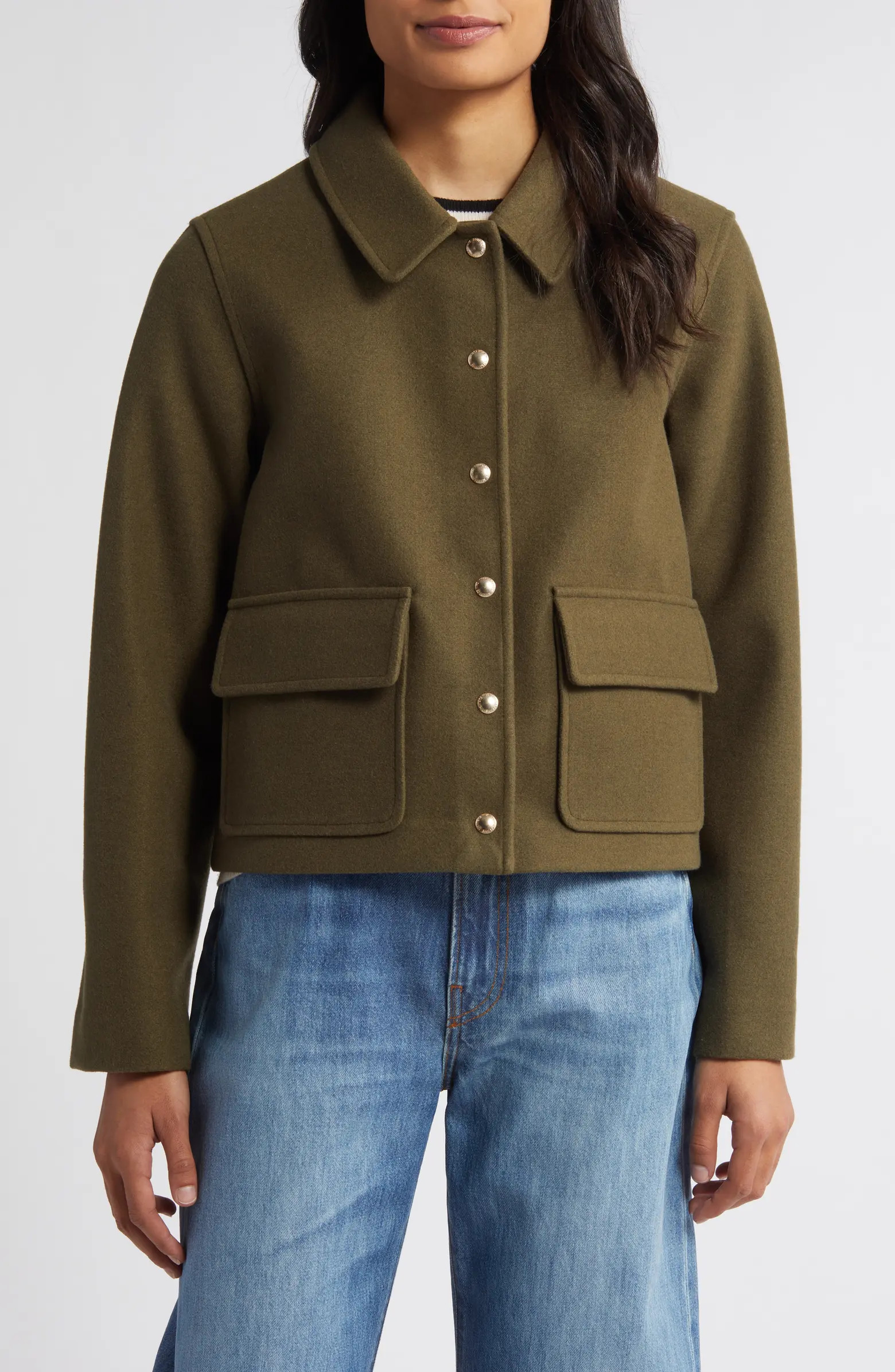 Sam Edelman Crop Utility Jacket | Nordstrom | Nordstrom