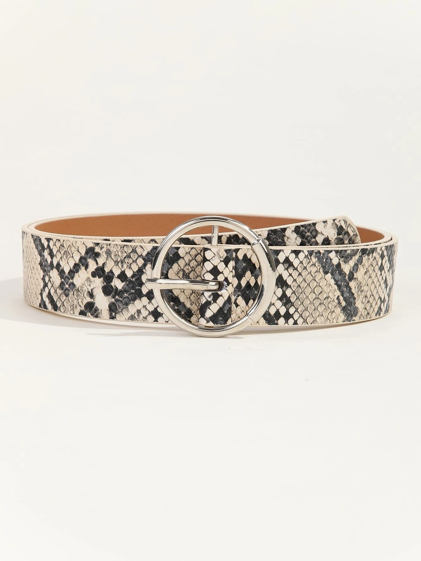 Snakeskin Print Belt | SHEIN