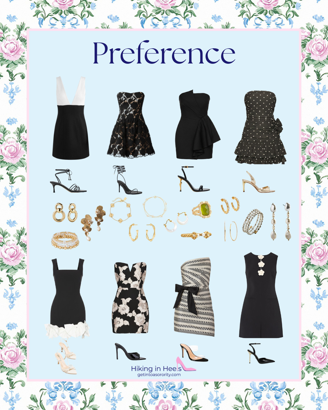 All black Preference Round Dresses! 🖤 

 
