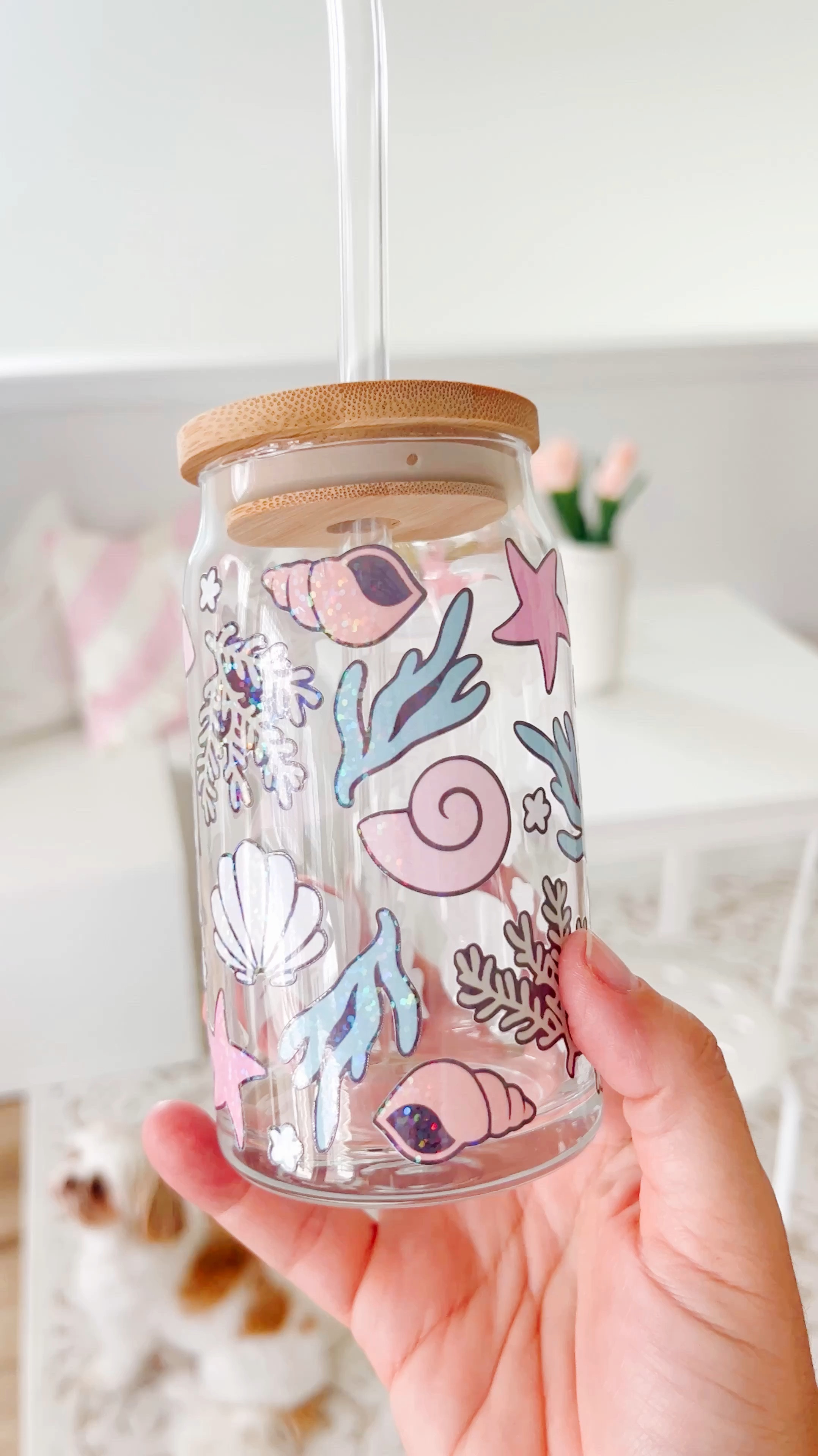 This is not UVDTF or permanent vinyl, but it’s Inkjet Printable Sticker Vinyl with holographic laminate! 🎉 I used it to create this cool wrap, and it’s held up great through several washes. 🚰 I hand wash it gently with soap, no sponge, and it’s still looking good. I adore the holographic effect, but I’m Team Vinyl. 🤷🏻‍♀️

#LTKHome #LTKVideo