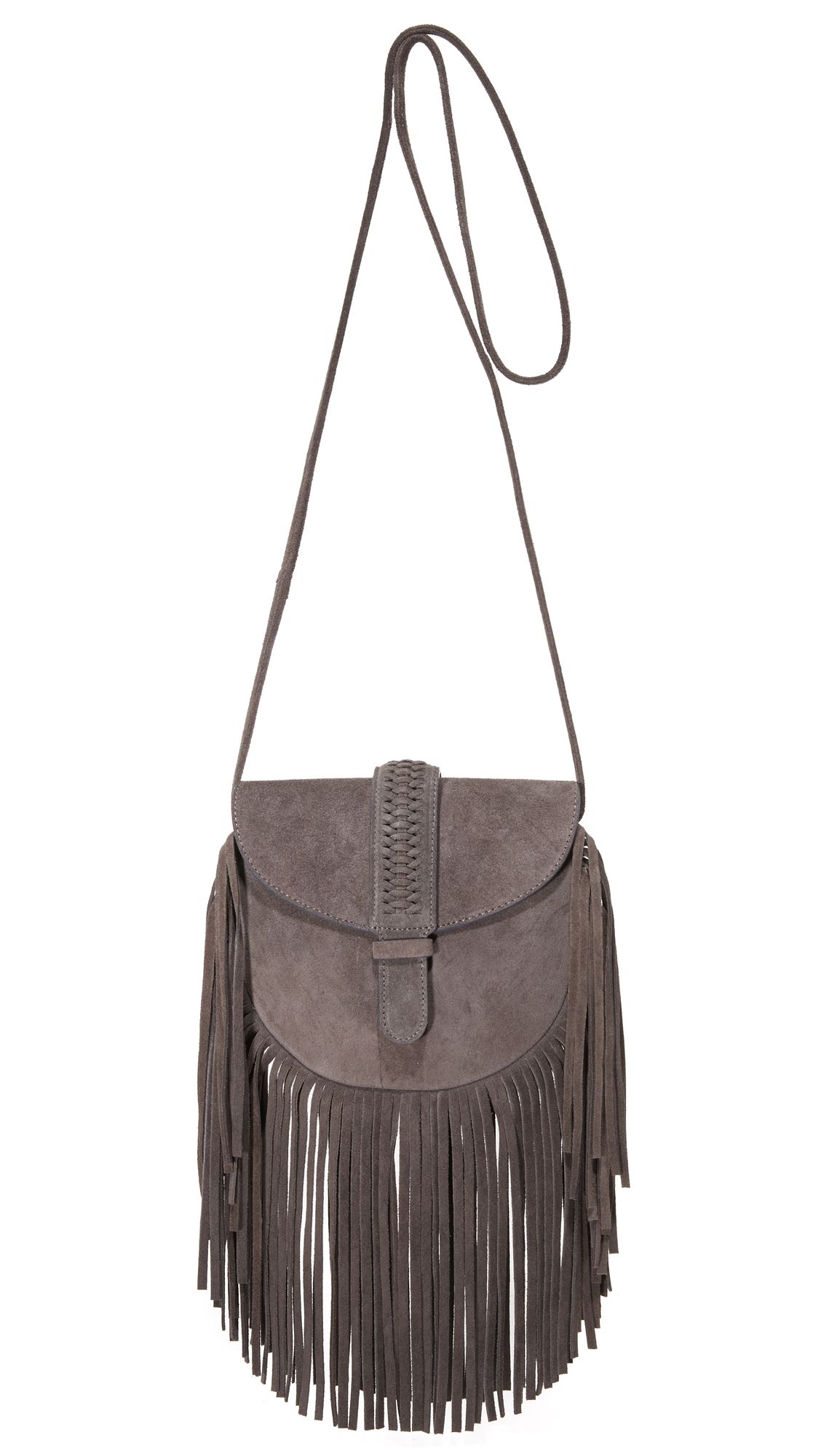 Grace Atelier De Lux Gamine Saddle Bag - Cezanne Gray | Shopbop