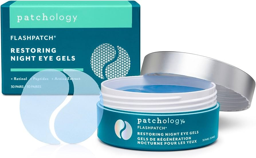 Patchology Restoring Eye Gel Patches with Retinol & Collagen - Eye Masks for Dark Circles, Puffy ... | Amazon (US)