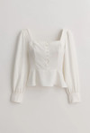 Petite Studio NYC viola pearl top