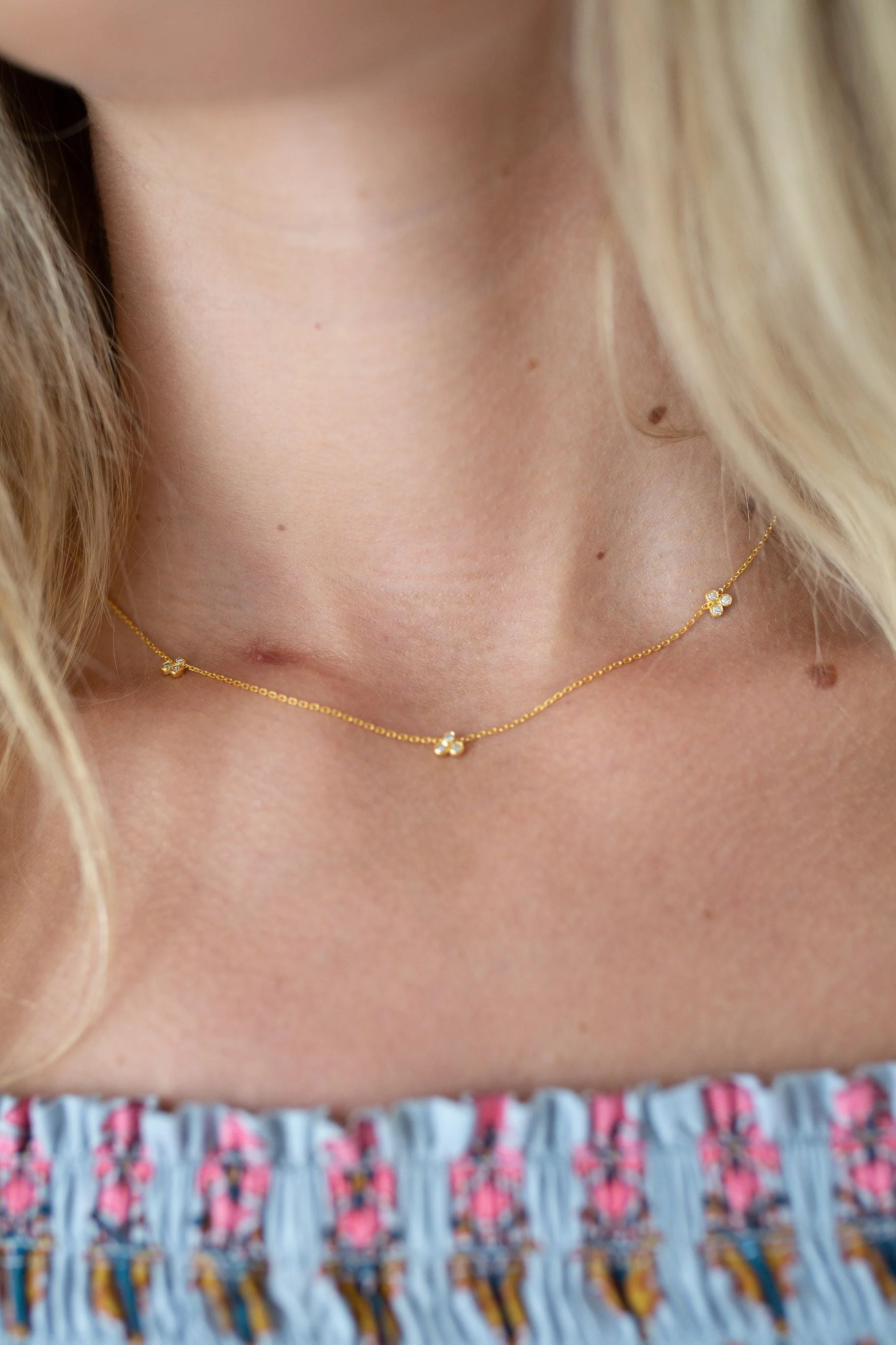 Tres Diamond Necklace | La Soula Jules
