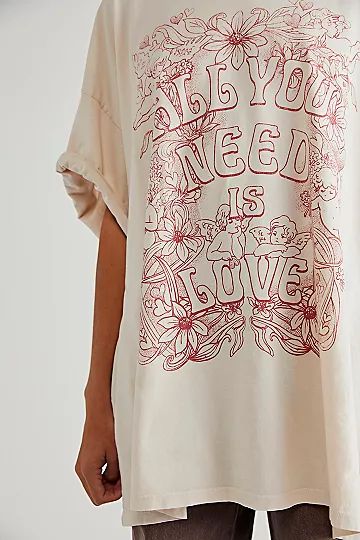 All You Need Is Love One Size Tee | Free People (Global - UK&FR Excluded)