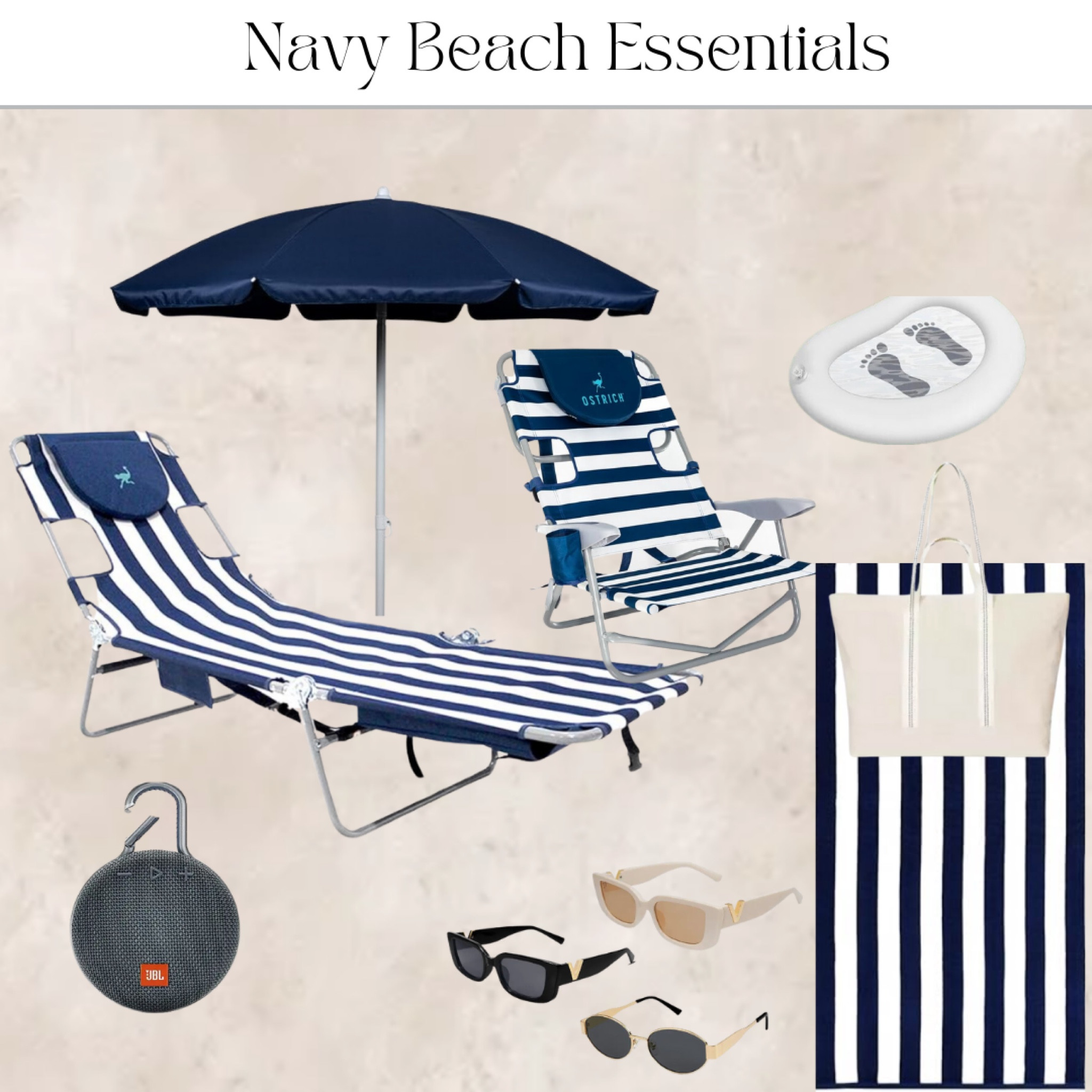 Navy Beach Accessories 

#amazon #amazonbeach #beachessentials #beachinspo 