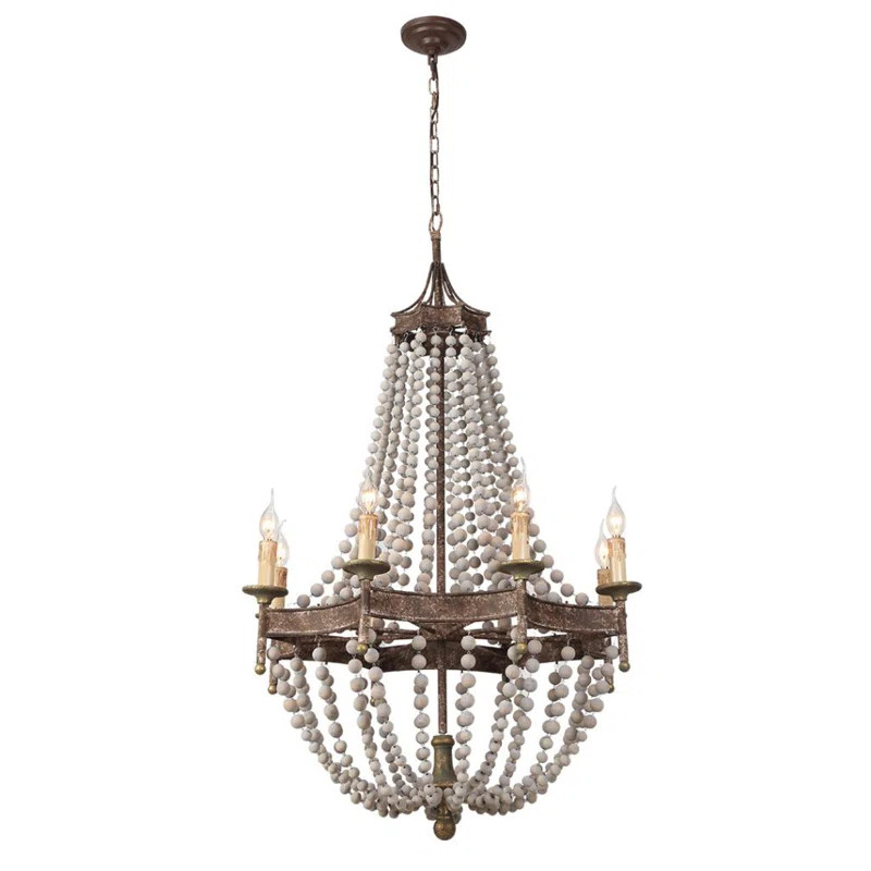 Gutierrez 8 - Light Candle Style Teardrop Chandelier | Wayfair North America