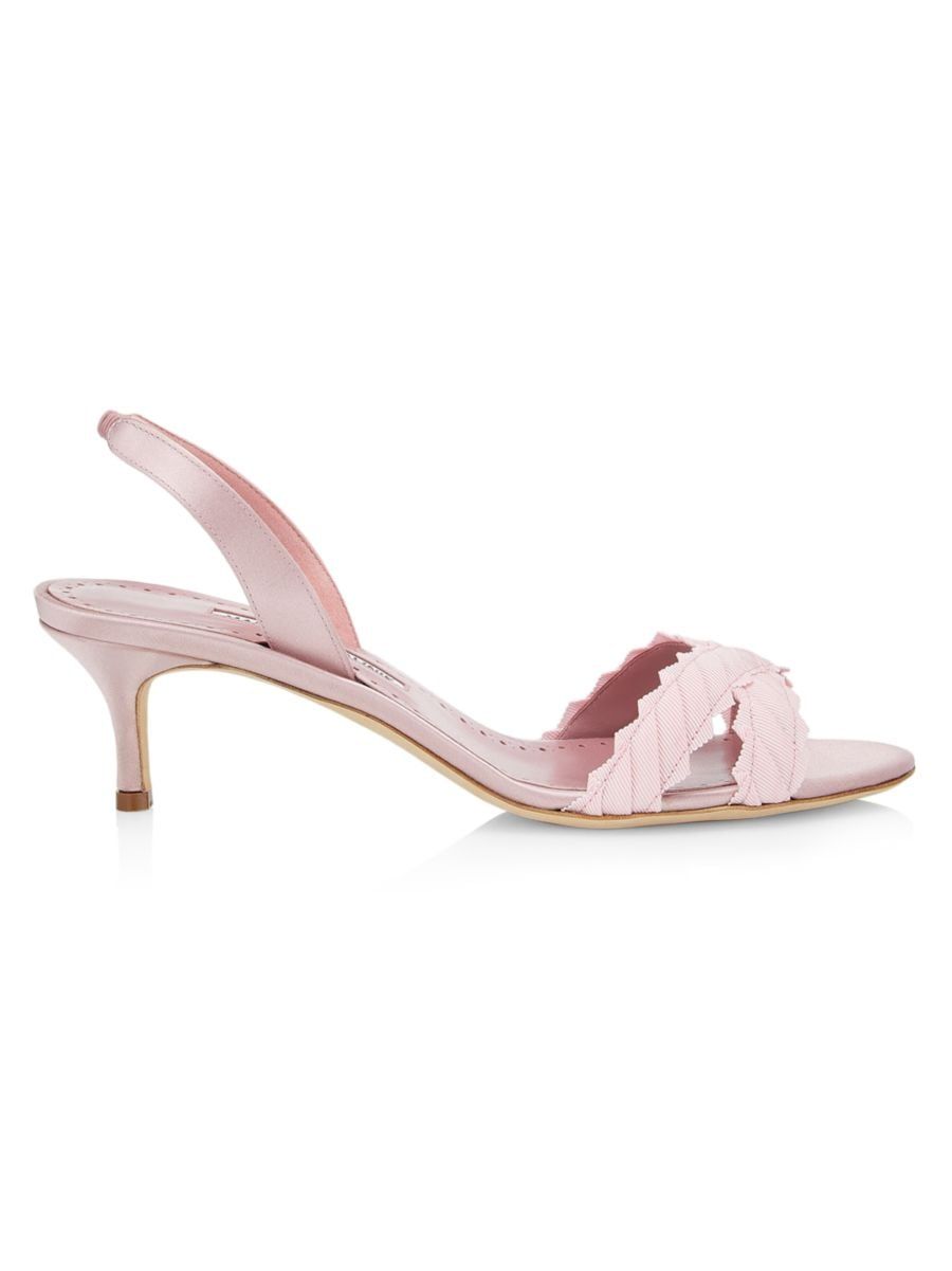 Ligra 50MM Satin Slingback Sandals | Saks Fifth Avenue