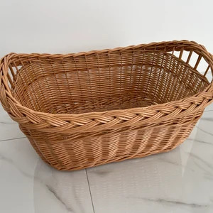 Large Wicker Laundry Basket Handled Oval Basket Large - Etsy Canada | Etsy (CAD)