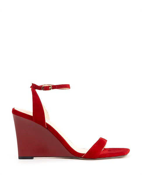 Edward Meller Shania90 Single Strap Sandal On Wedge | David Jones | David Jones (Australia & New Zealand)