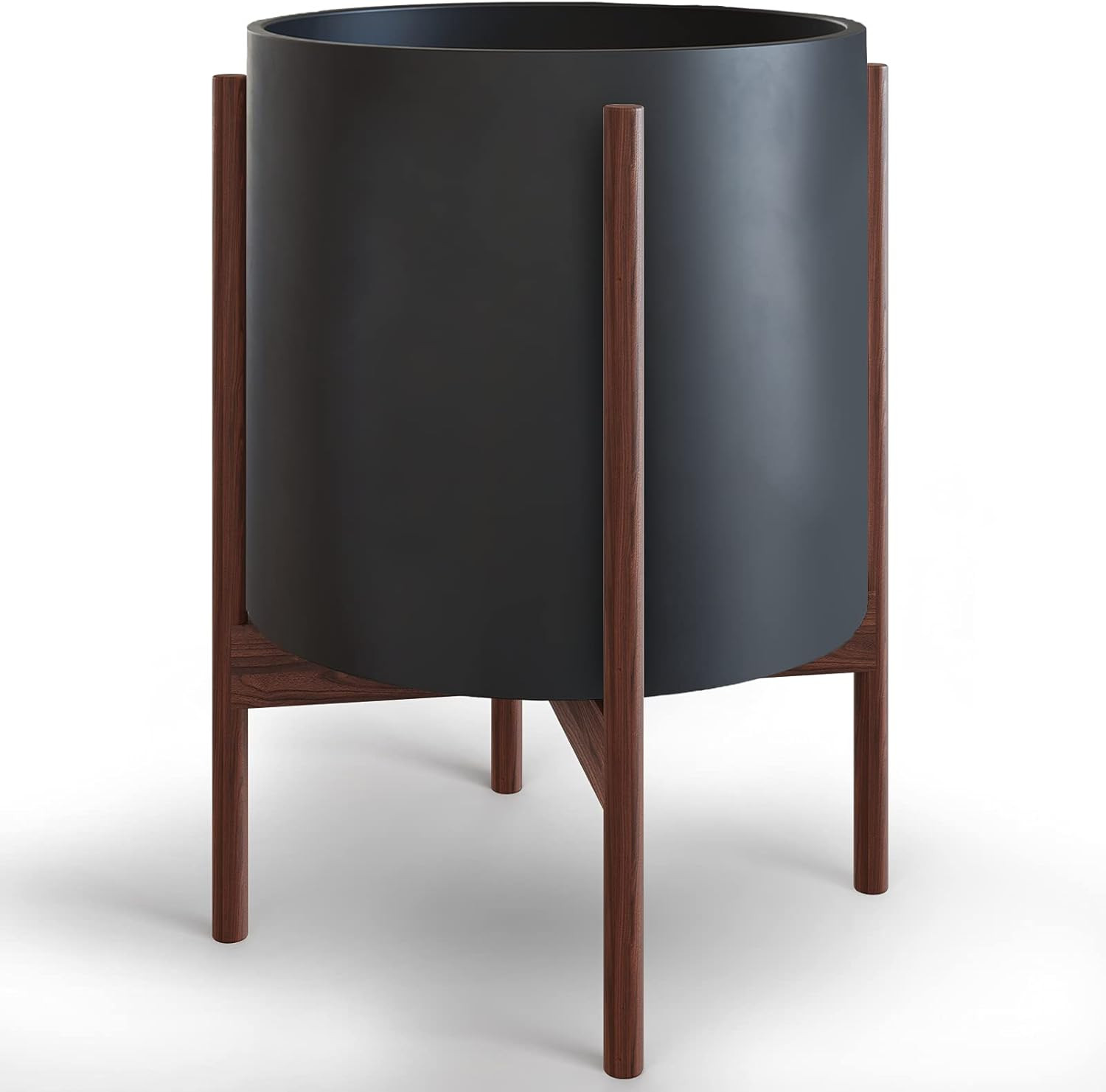 Mid Century Plant Stand with Pot Included - 10 inch Planter with Stand for Indoor Plants & Flower... | Amazon (US)