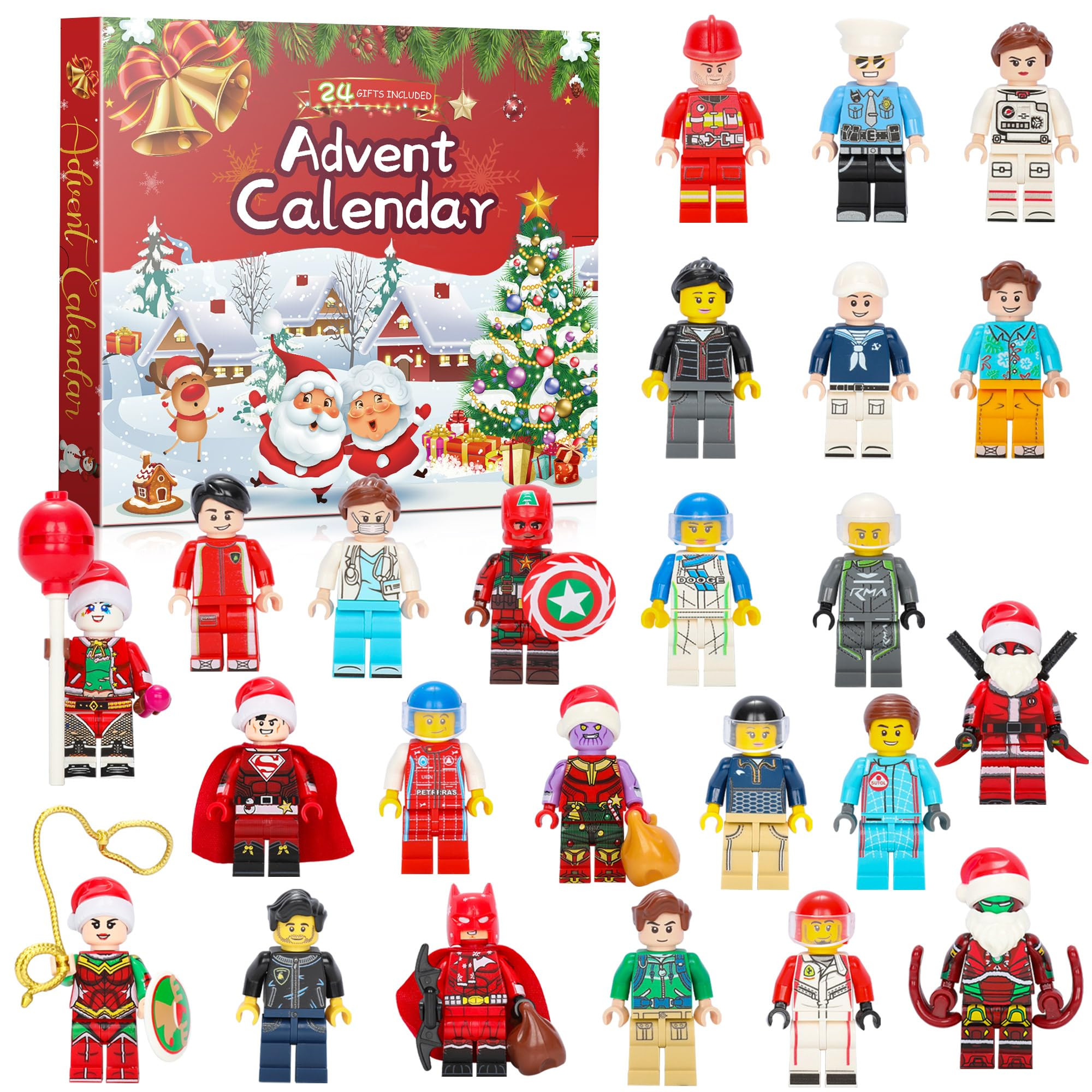 Christmas Advent Calendar 2025 - Countdown Calendar 24 Days with 8 Characters & 16 Creative Role ... | Amazon (US)